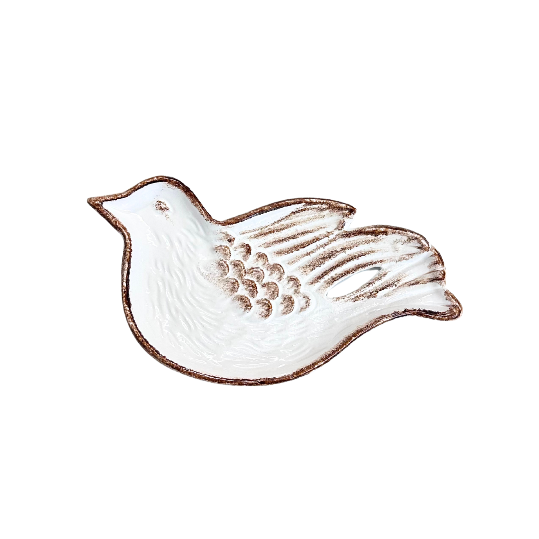 Cast Iron Bird Dish