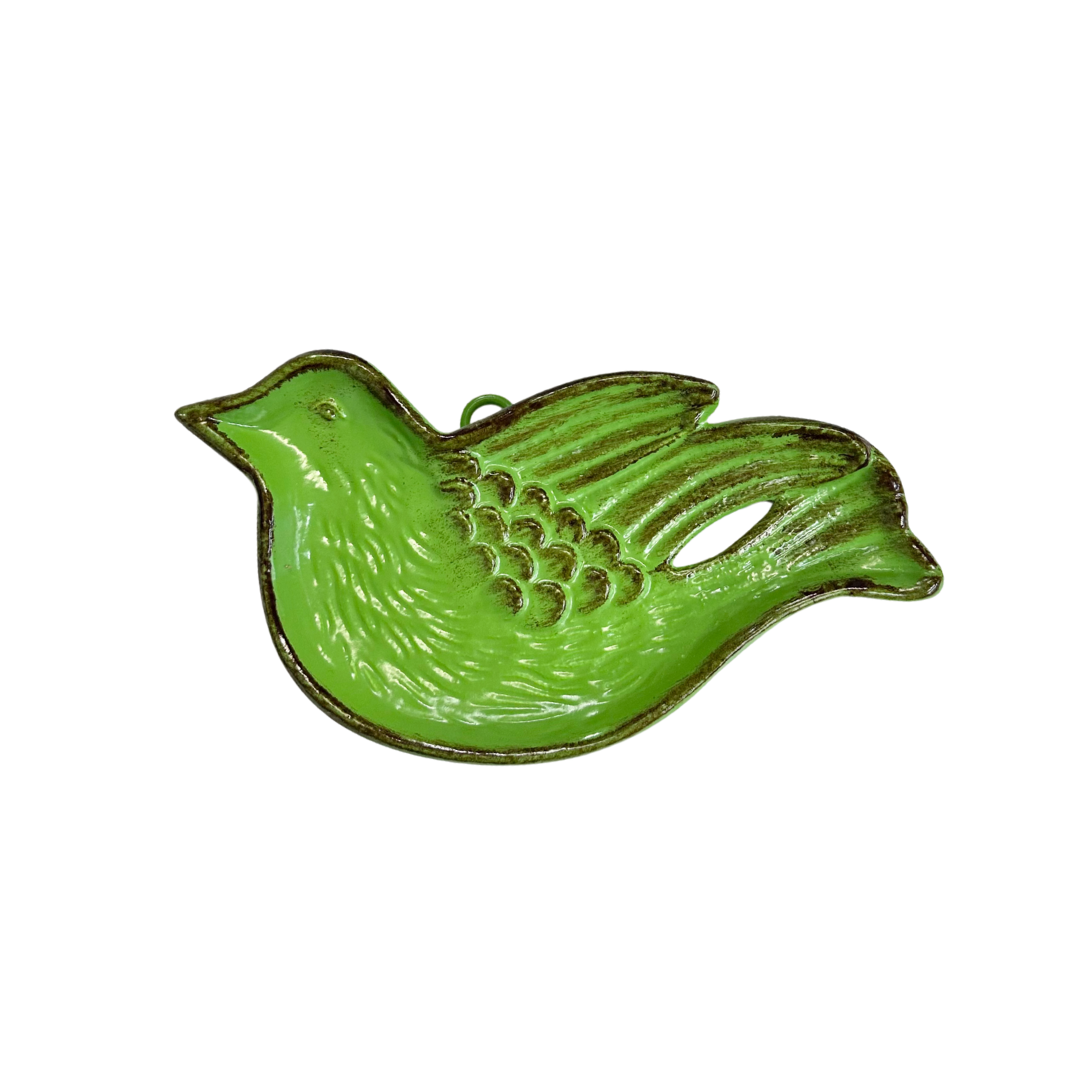 Cast Iron Bird Dish