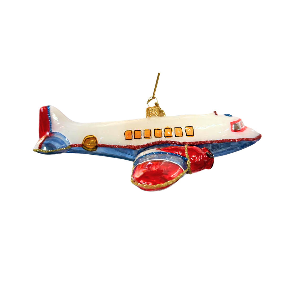 Huras Family North Pole Airlines Christmas Ornament