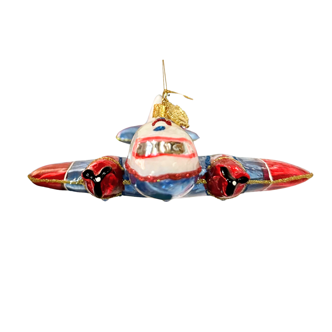 Huras Family North Pole Airlines Christmas Ornament
