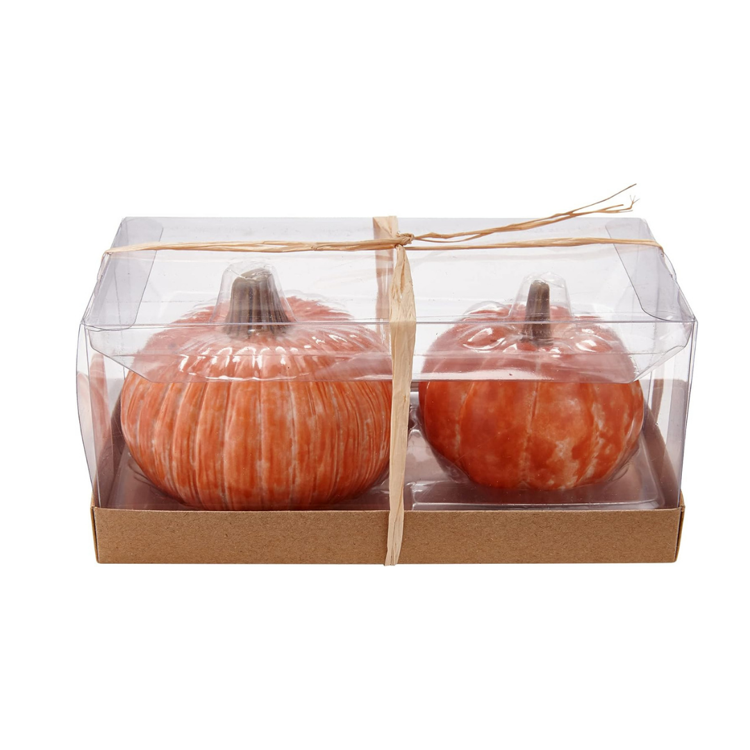 Oversized Rustic Pumpin salt and pepper shakers