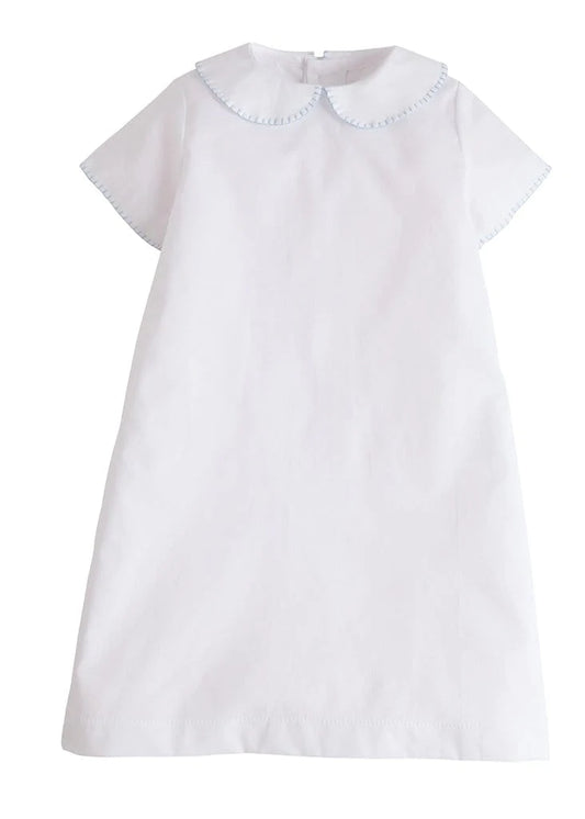 Little English Light Blue Whipstitch Day Gown for Newborn baby