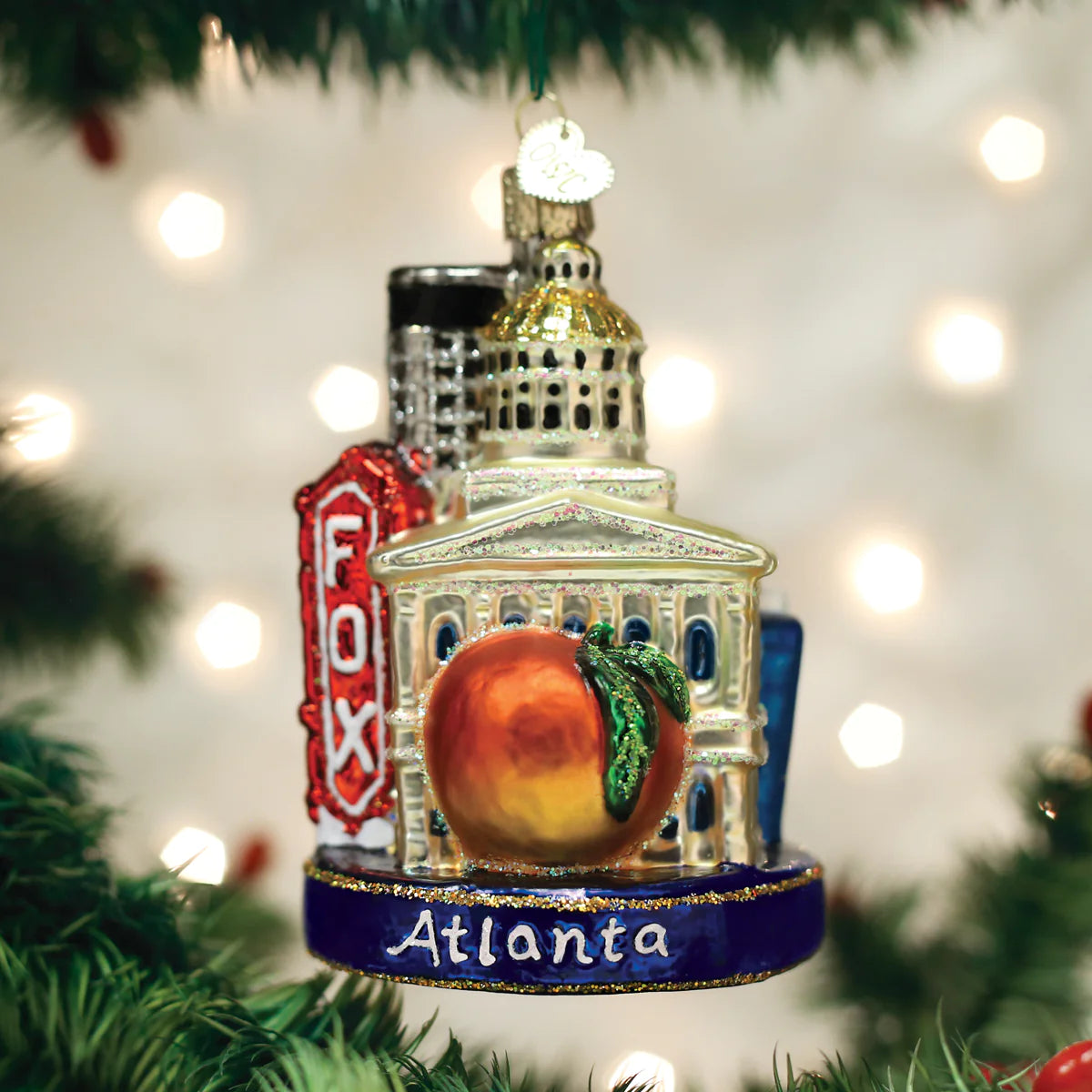 Old World Christmas Atlanta Georgia glass ornament