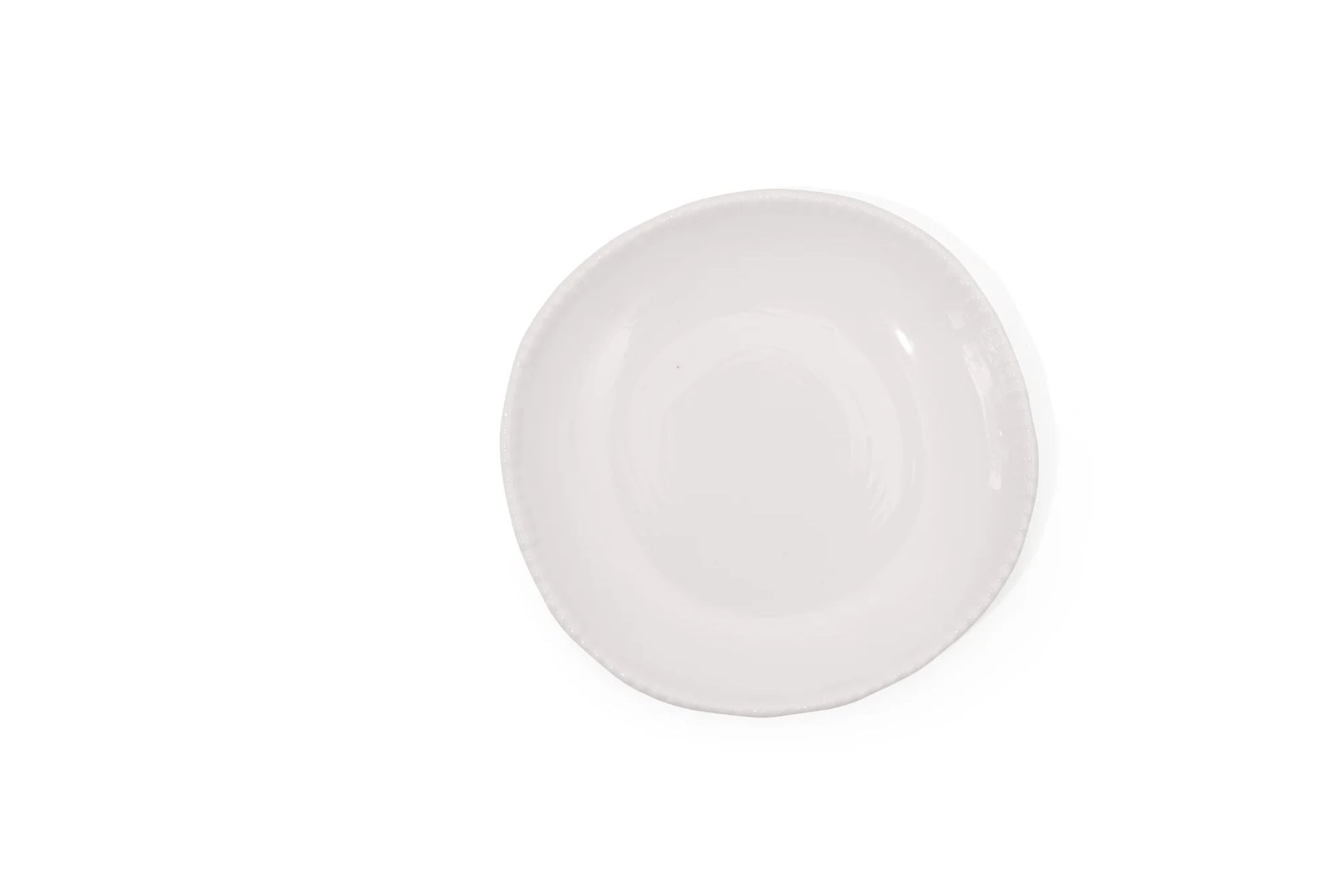 Relish Today's Everyday Beaded melamine salad plate cream color