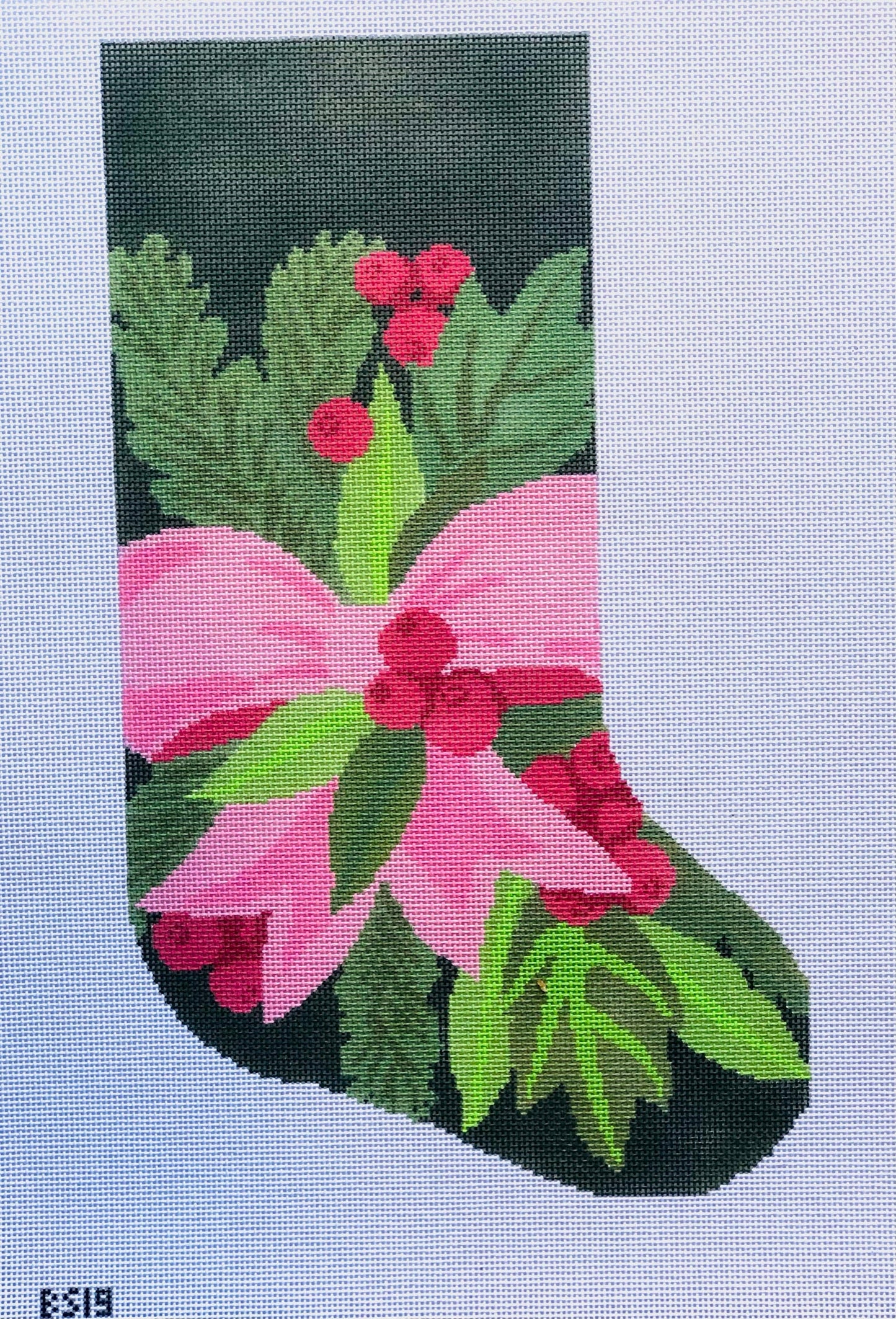 Holiday Greetings Stocking Canvas
