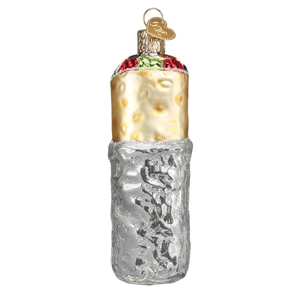 Old World Christmas Burrito glass ornament