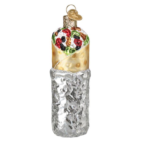 Old World Christmas Burrito glass ornament