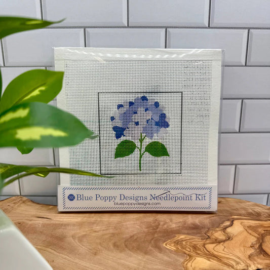Blue Poppy Needlepoint Kit