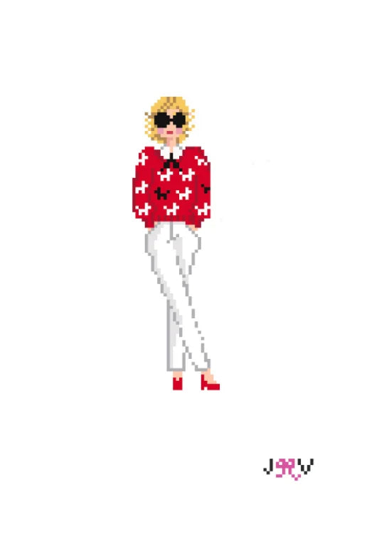 Princess Diana Sheep Sweater Canvas