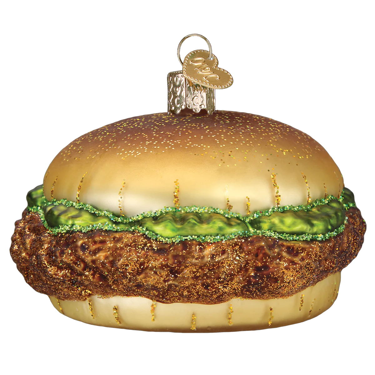 Old World Christmas Chicken Sandwich glass ornament