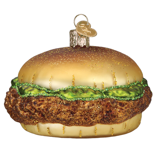 Old World Christmas Chicken Sandwich glass ornament