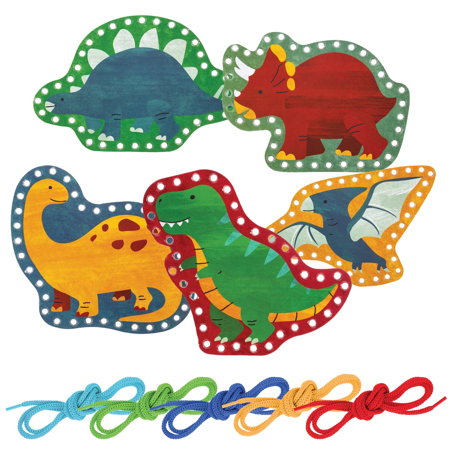 Stephen Joseph Dino Lacing Cards learning activity for kids