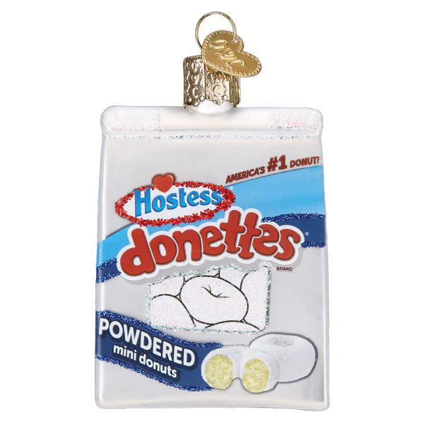 Old World Christmas Hostess Donettes powdered mini donuts ornament