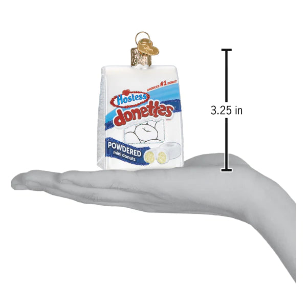 Old World Christmas Hostess Donettes powdered mini donuts ornament