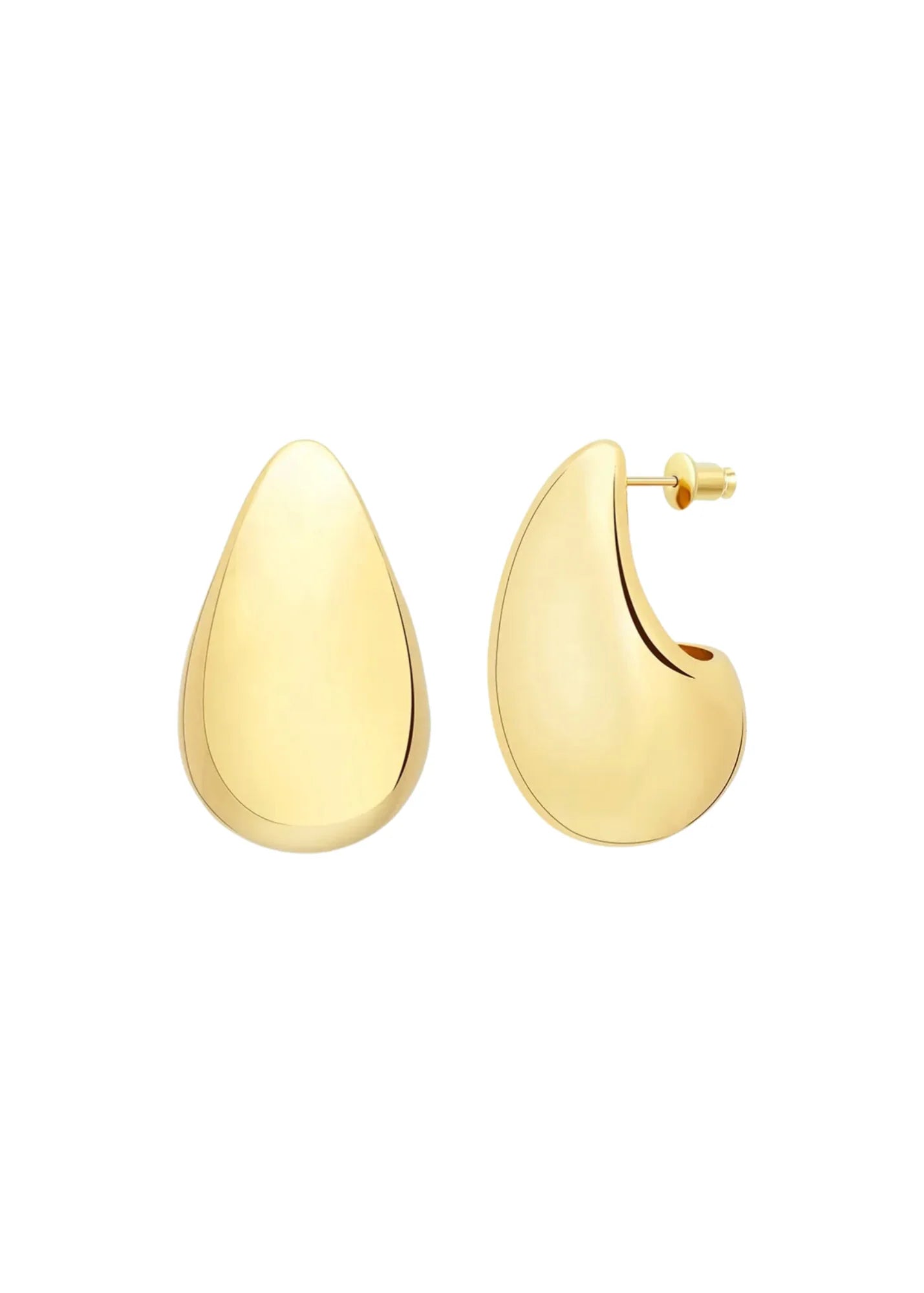 HJane Drop Stud Earrings Gold