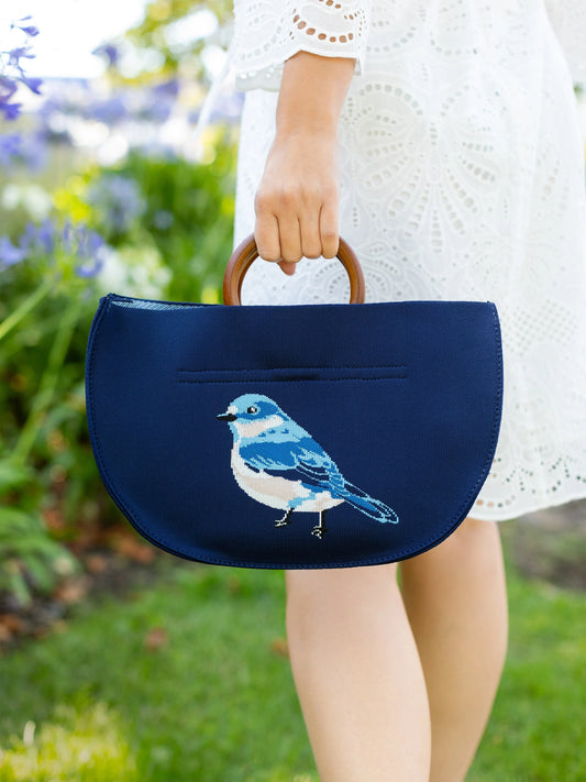 Evie Handbag Blue Bird