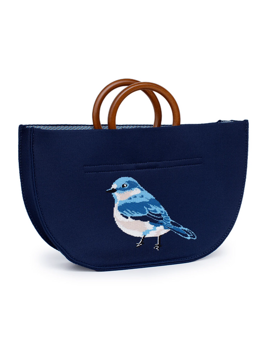 Evie Handbag Blue Bird