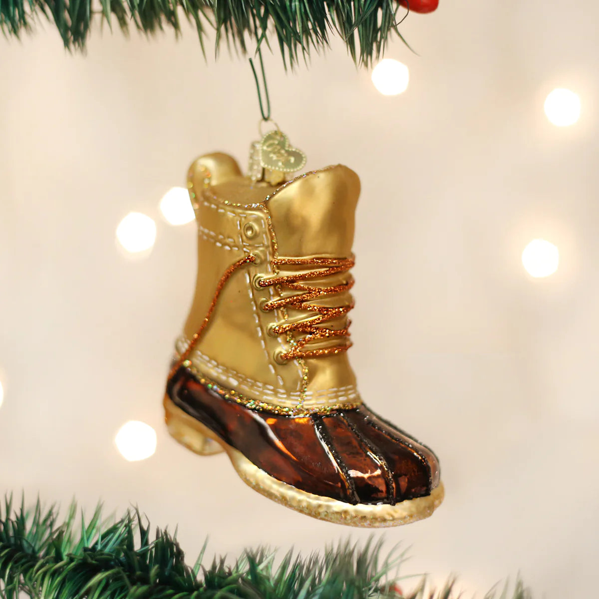 Old World Christmas Field Boot ornament