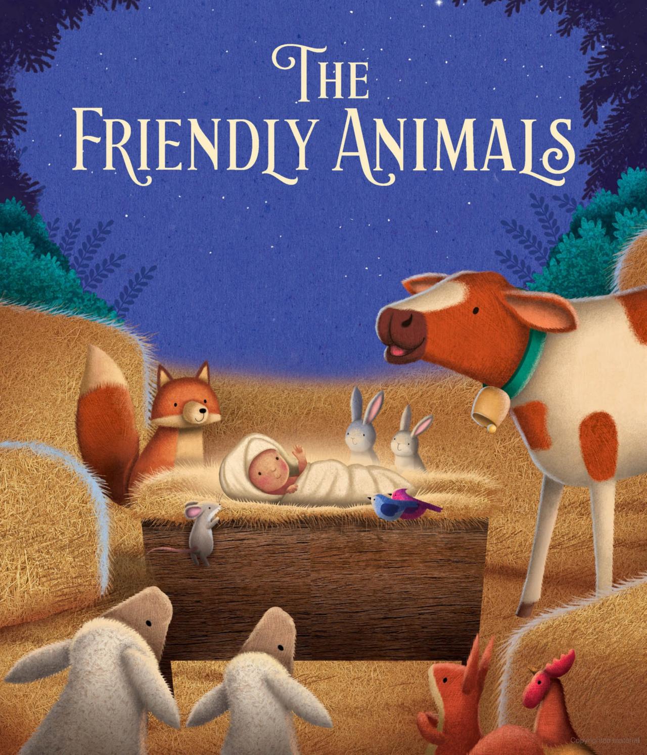 The Friendly Animals: A Christmas Story book for kids
