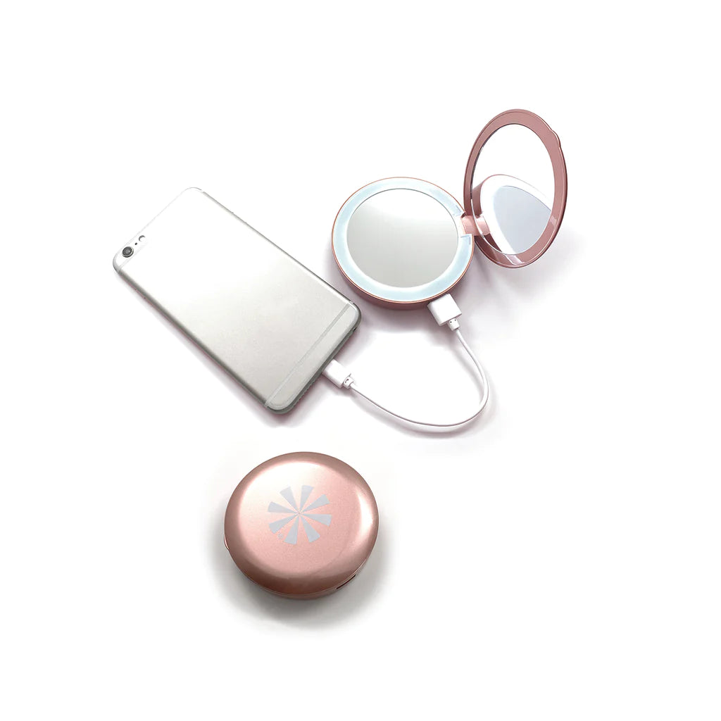 Tech Candy Glow Up Lumi Compact mirror Power Bank