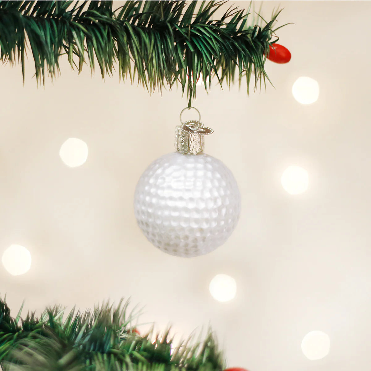 Old World Christmas Golf Ball glass ornament