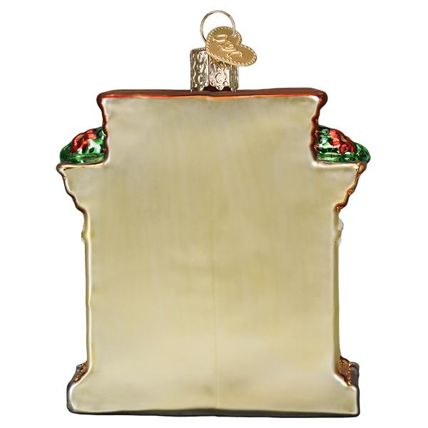 Old World Christmas Holiday Hearth glass ornament