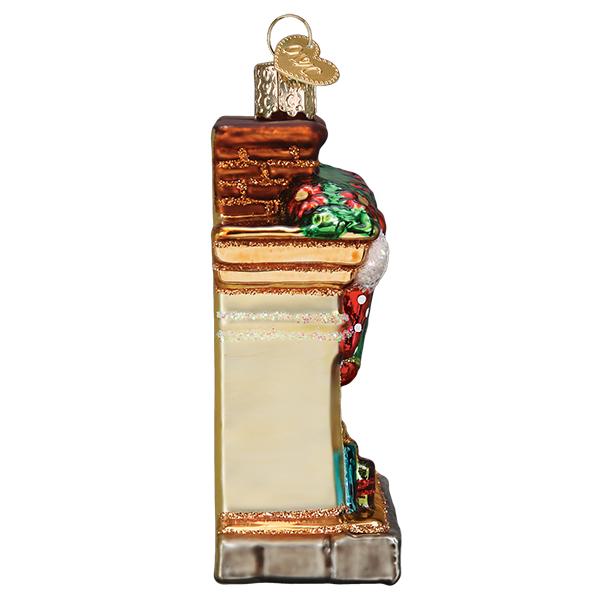 Old World Christmas Holiday Hearth glass ornament