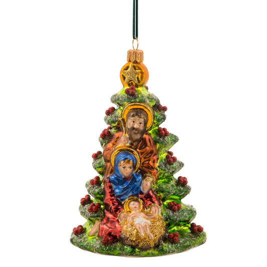 Huras Family Christmas ornament Holy Family by the Tree