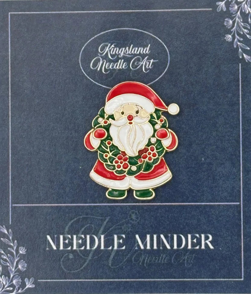 Santa and Christmas Wreath Needle Minder