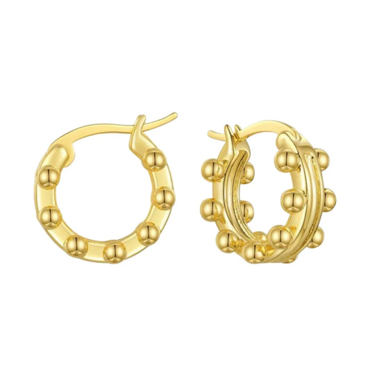 HJane Kaelae Hoop Huggies Gold hoops