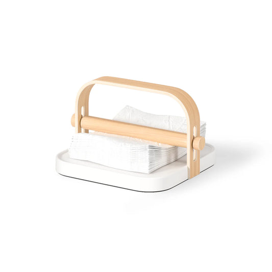 Bellwood Napkin Holder White/Natural