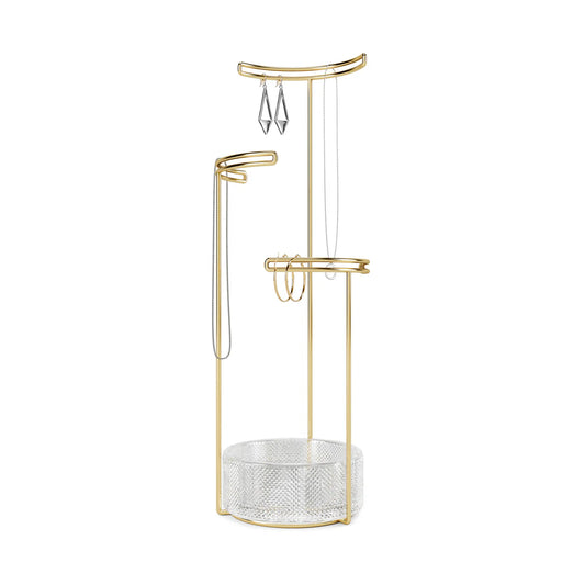 Tesora Jewelry Stand Brass