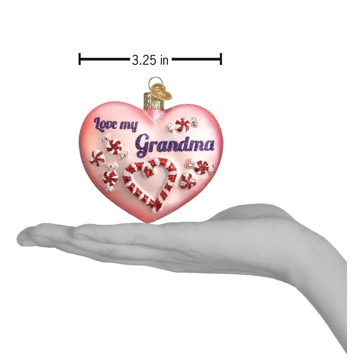 Old World Christmas Grandma Heart Ornament
