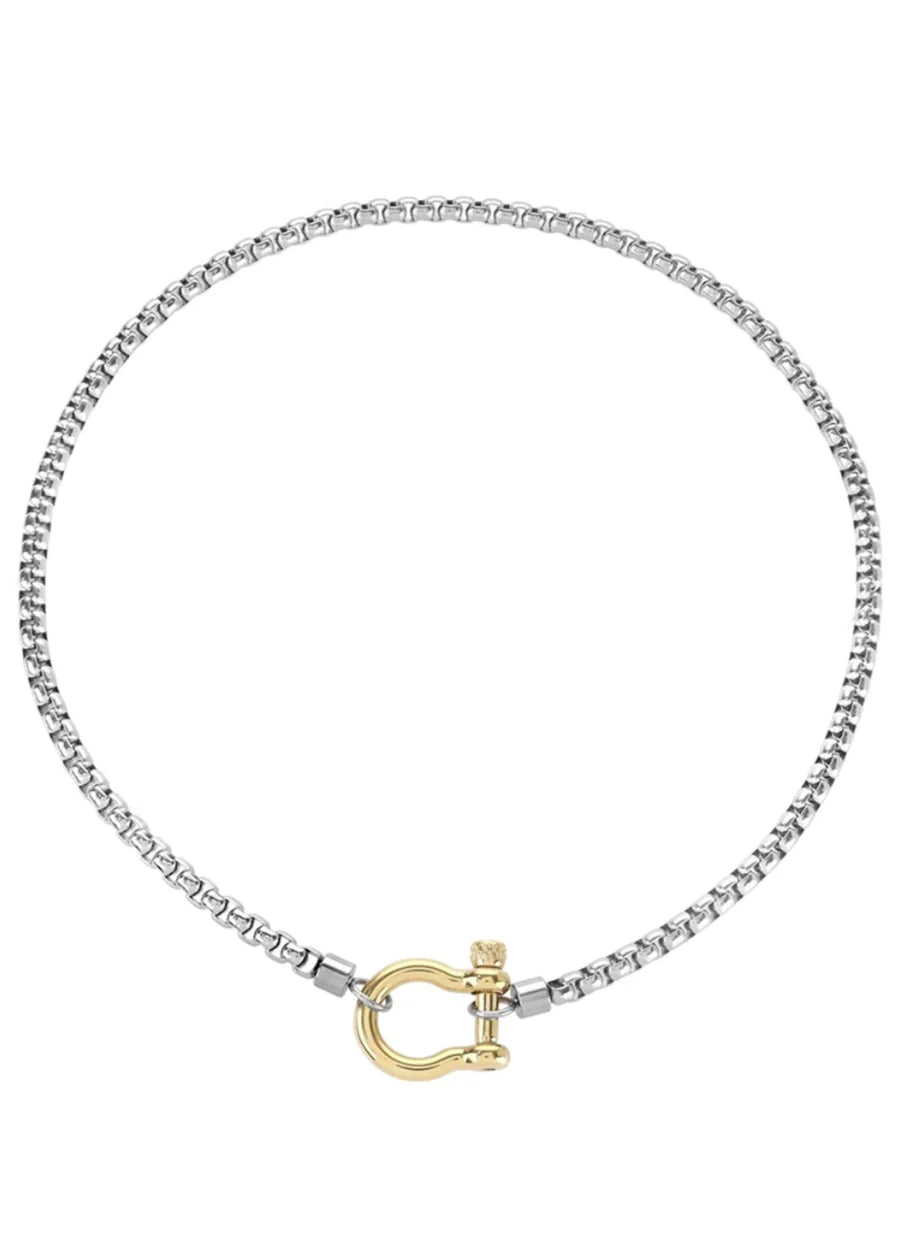 HJane Lucky Silver Gold Necklace
