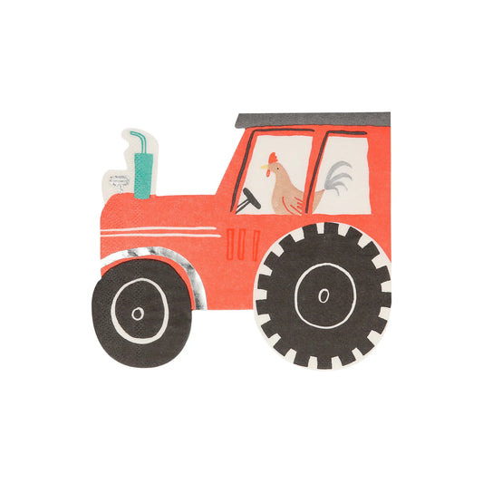 Meri Meri On the Farm Tractor Napkin