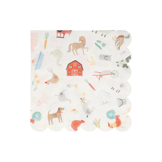 Meri Meri On the Farm Large Napkin