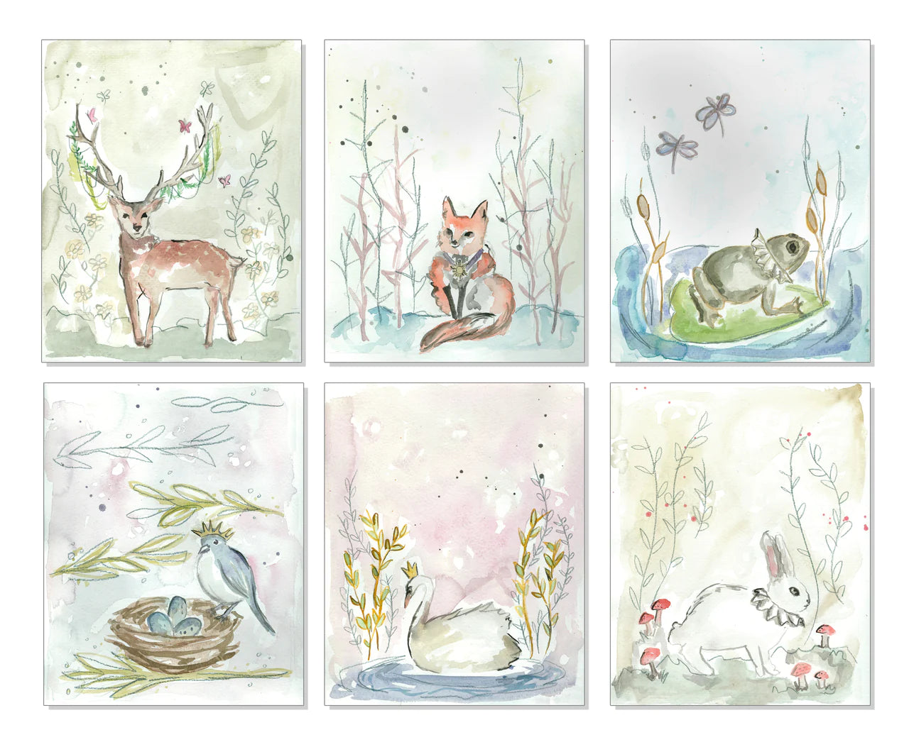 Over The Moon Whimsical Animals Nursery Prints