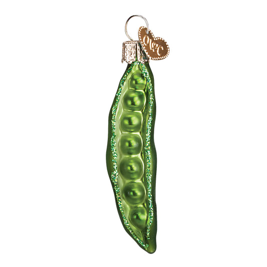 Old World Christmas Peapod glass ornament