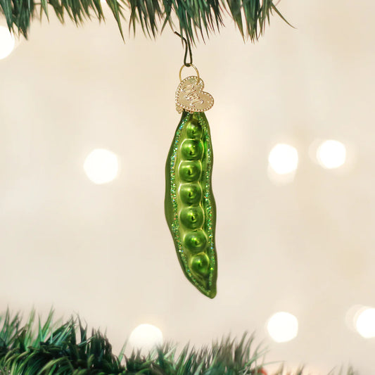 Old World Christmas Peapod glass ornament
