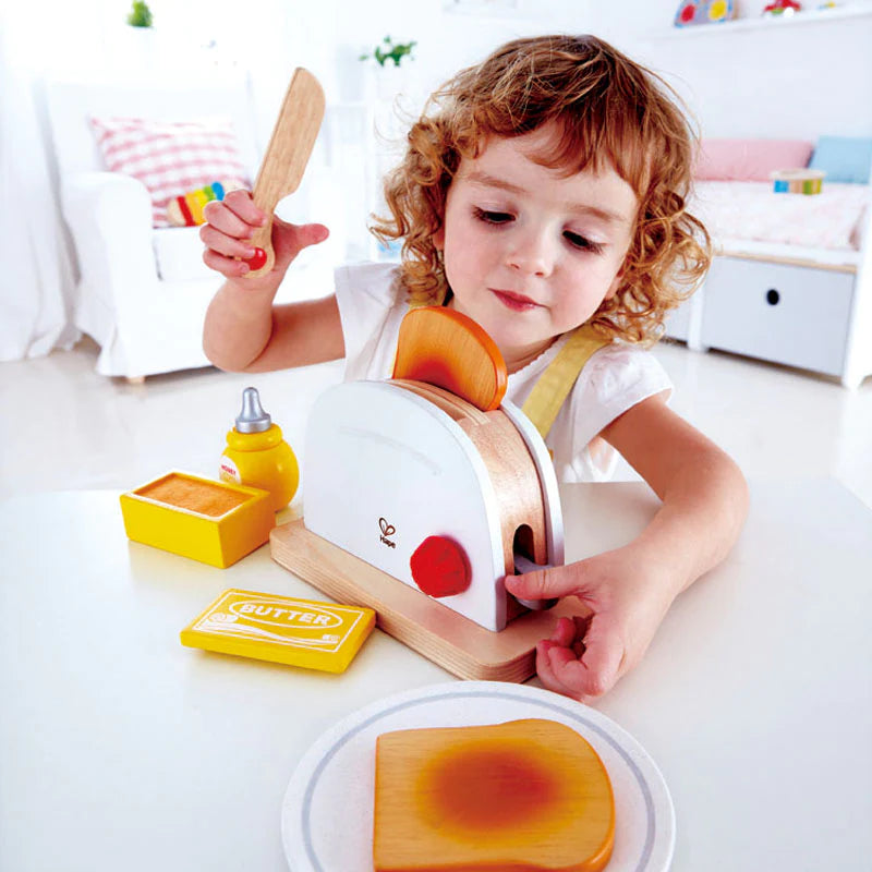 Hape pop-up toaster set toy for kids