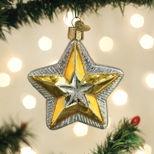 Old World Christmas Radiant Star glass ornament