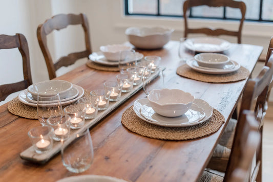 Relish Today's Everyday Scalloped Dinner Plate Cream color melamine
