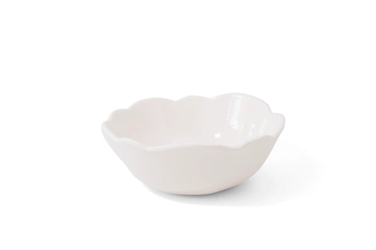 Relish Today's Everyday Scalloped Soup/Cereal Bowl cream color melamine