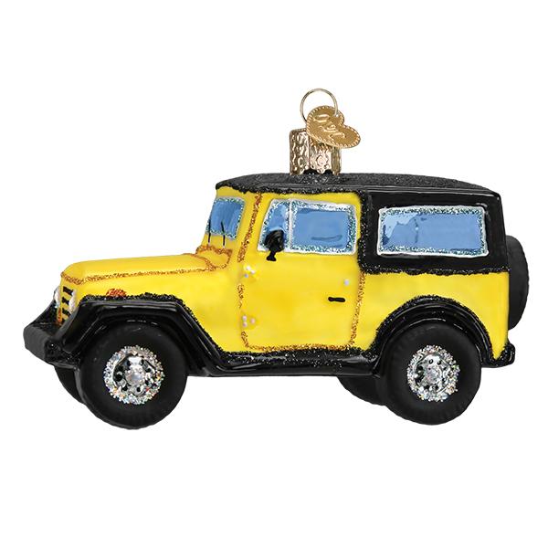 Old World Christmas Sports Utility Vehicle glass ornament