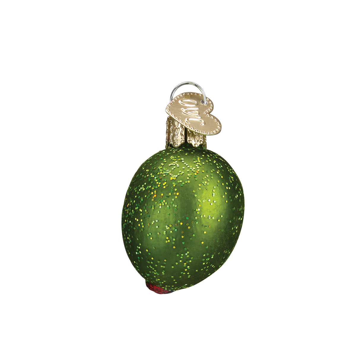 Old World Christmas Stuffed Green Olive glass ornament