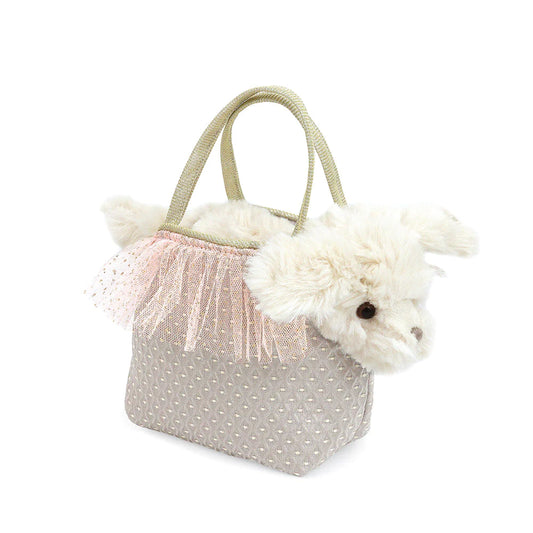 Mon Ami Sugar Maltese Puppy Plush Toy and Purse Set for kids