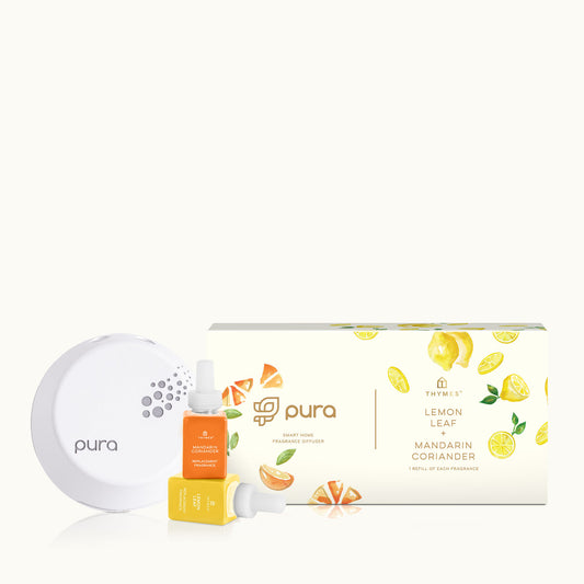 Thymes Lemon Leaf and Mandarin Coriander Pura Kit