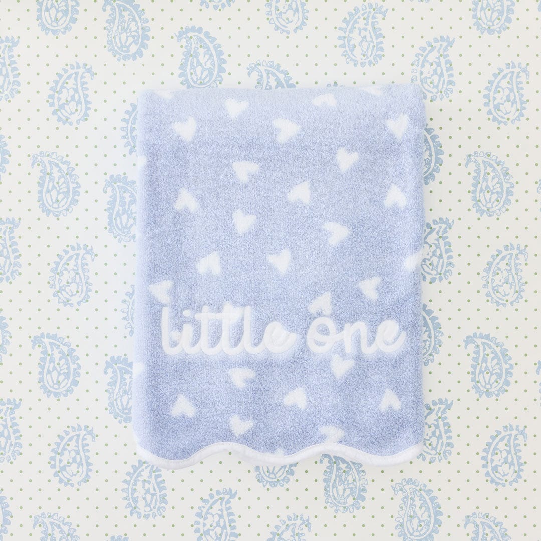 Blue Hearts Bath Towel