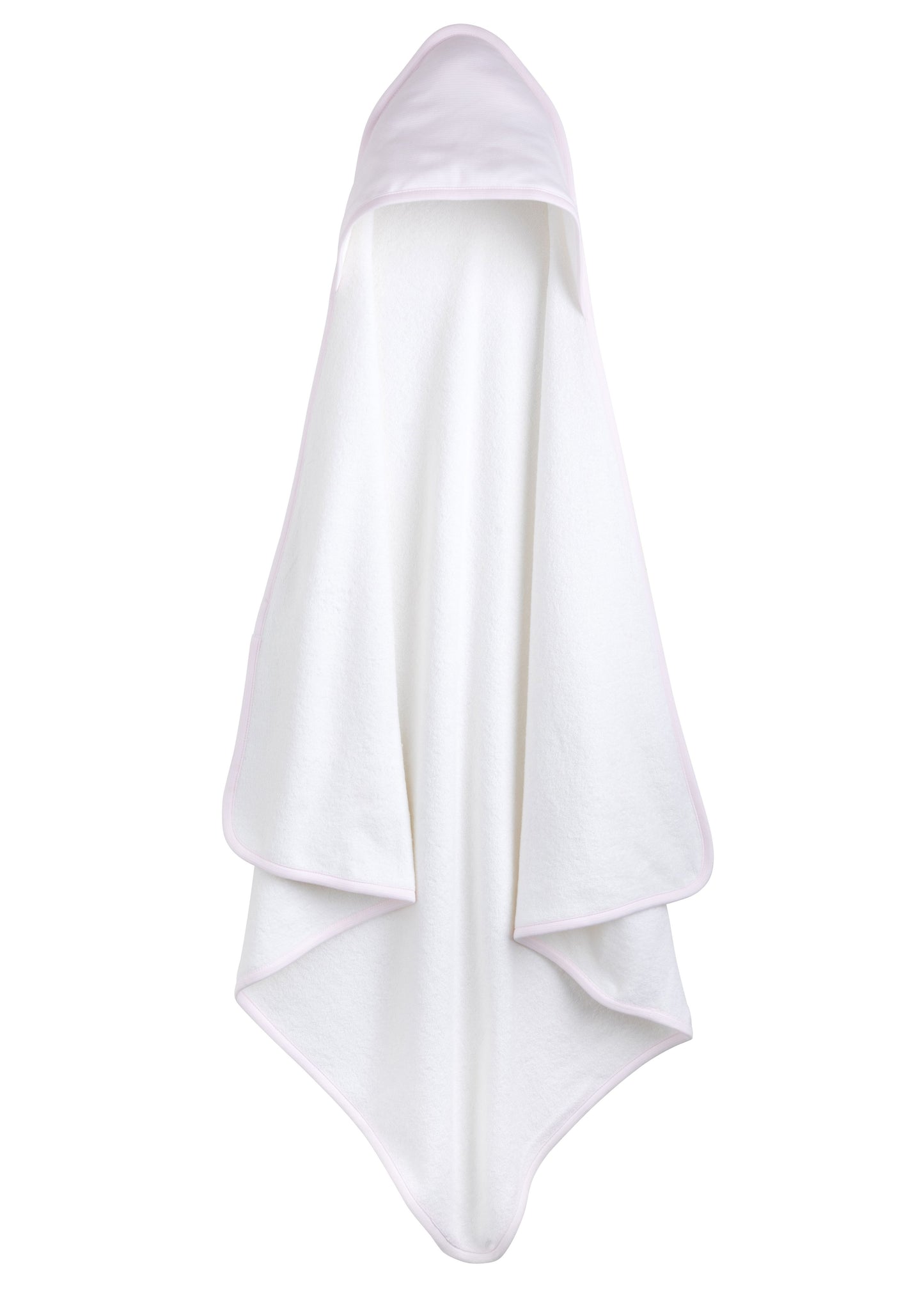 little english hooded towel pink stripe