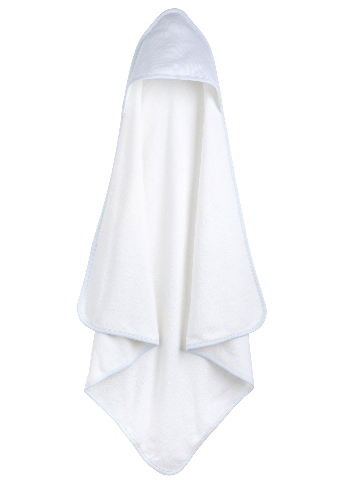 Little English hooded towel blue stripe